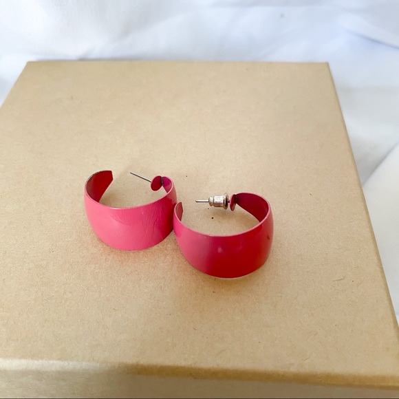 Vintage pink hoops